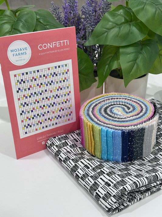 Confetti Quilt Kit - Stardust Black