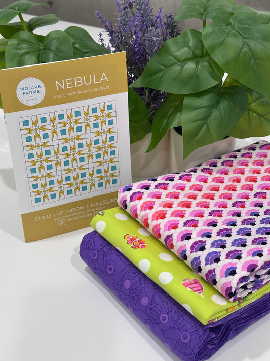 Nebula Quilt Kit - Floral Shells (Tula Pink)