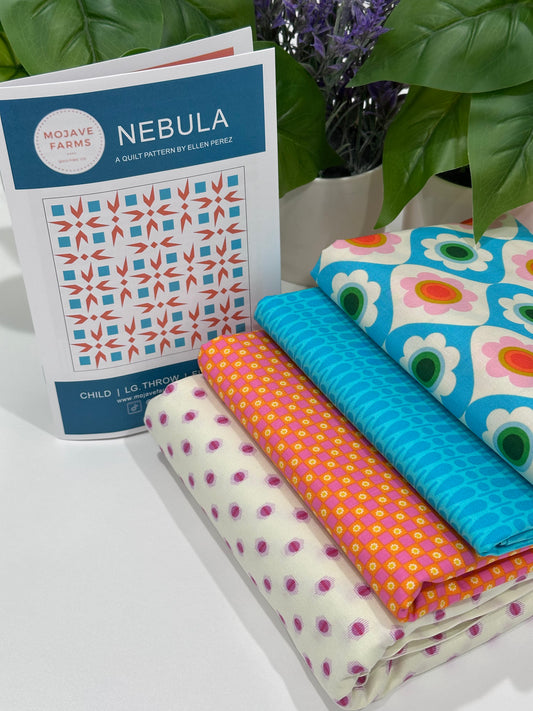 Nebula Quilt Kit - Ruby Star Flamingo