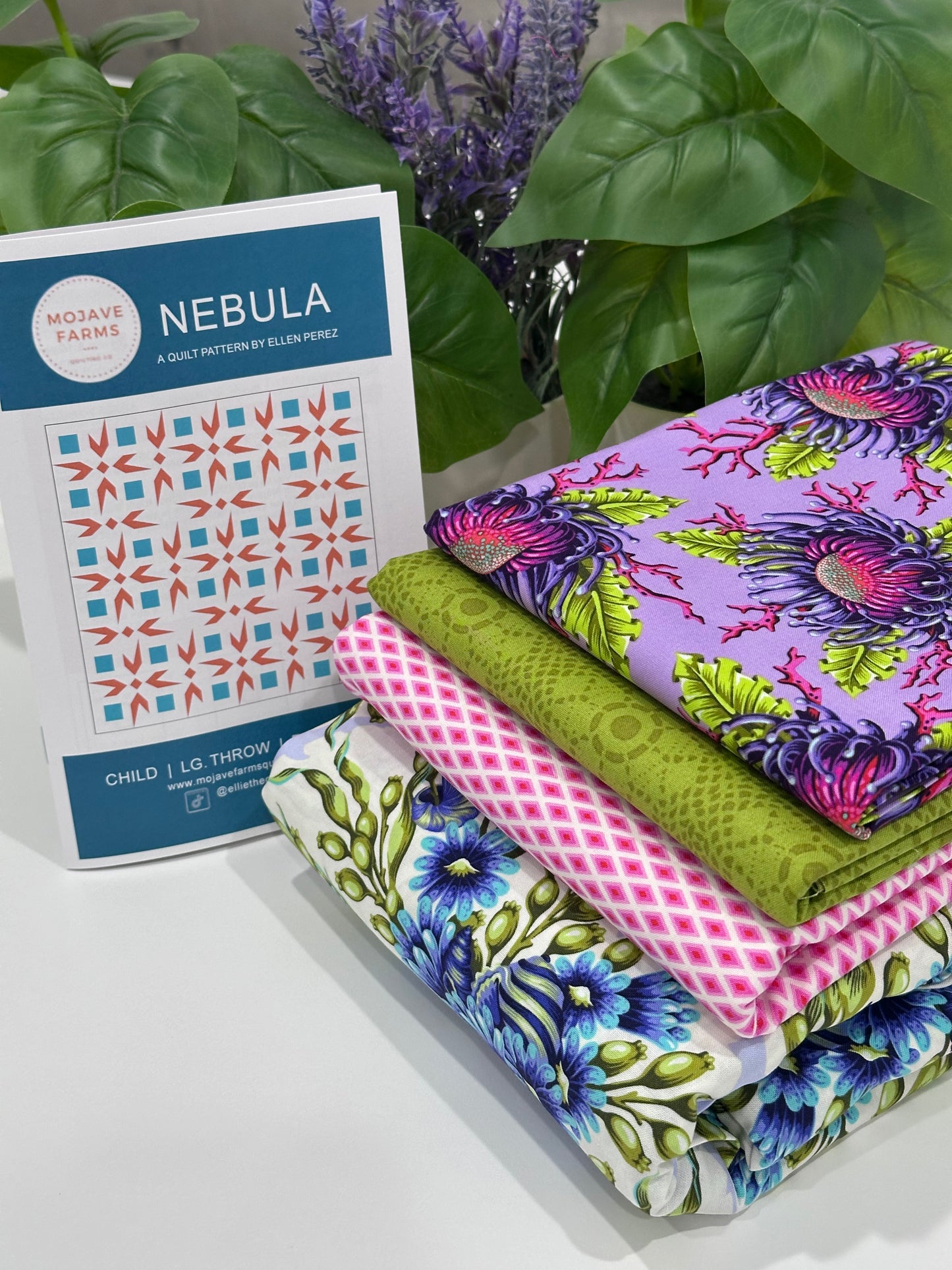 Nebula Quilt Kit - Floral Reef (Tula Pink)