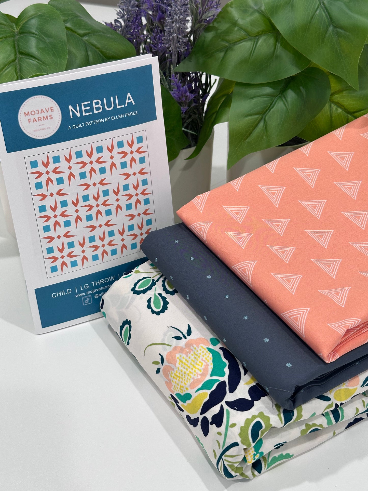 Nebula Quilt Kit - Stenciled Petals