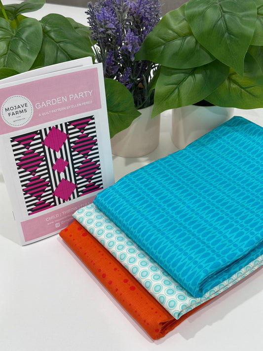 Garden Party Quilt Kit - Scatter Aqua