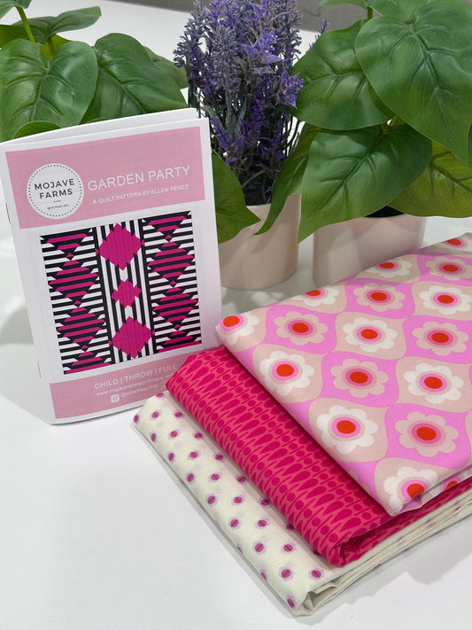 Garden Party Quilt Kit - Trinketry Pink Dot