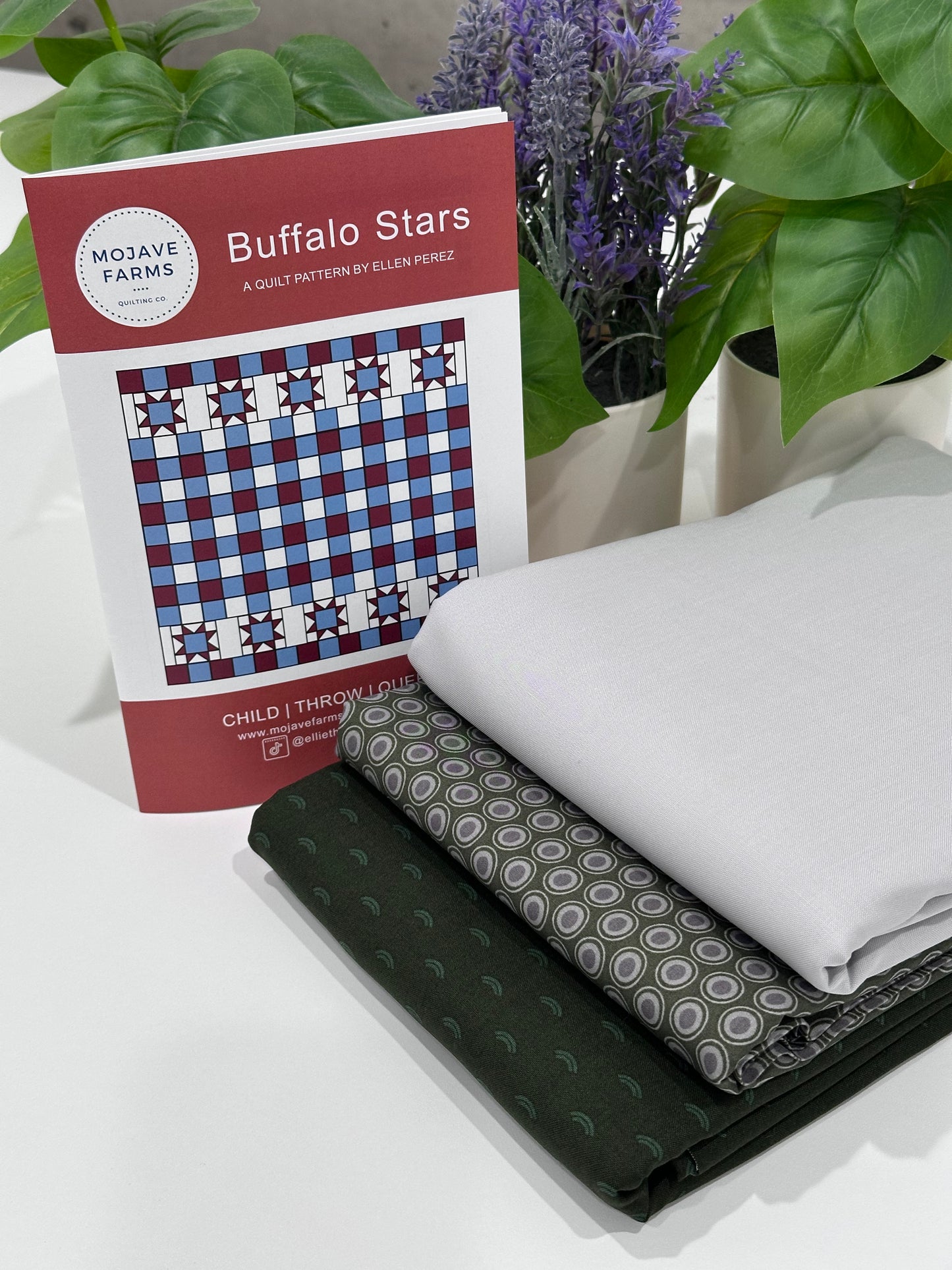 Buffalo Stars Quilt Kit - Arugula