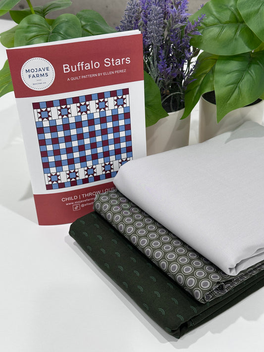 Buffalo Stars Quilt Kit - Arugula