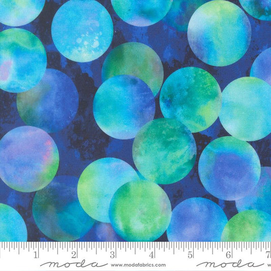 Candescent Dots Watercolor Midnight Sky - Moda