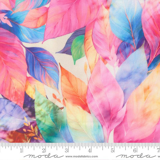 Leaving Color Florals Watercolor Rainbow - Moda