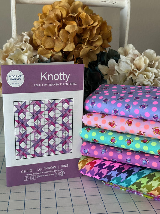 Knotty Quilt Kit (Lg. Throw) - Tula Pink Sweet Tooth