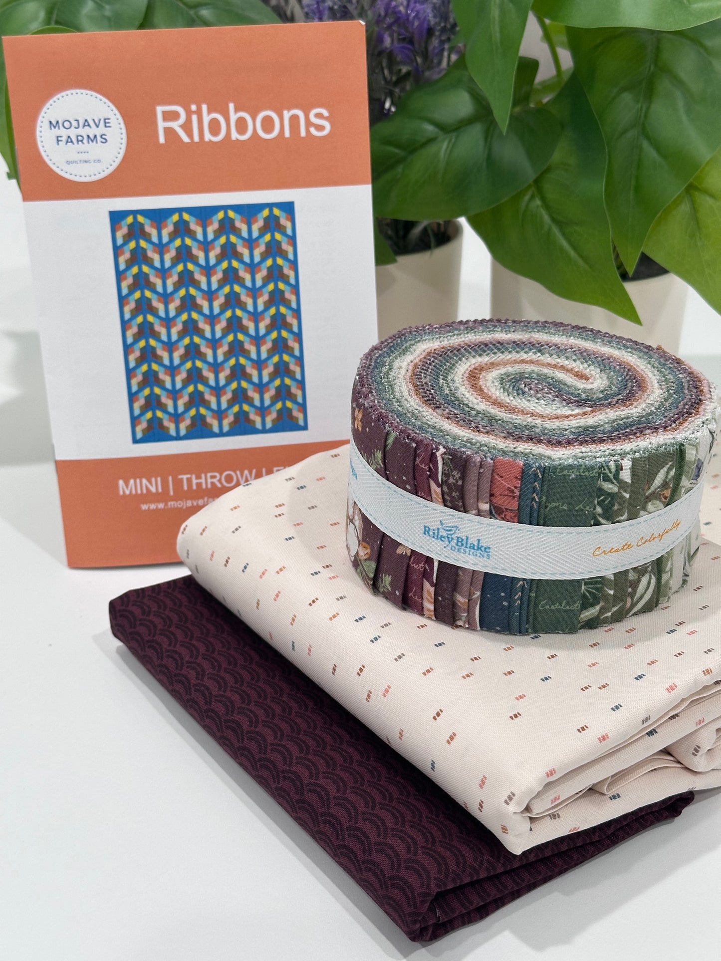Ribbons Quilt Kit - Olive Grove