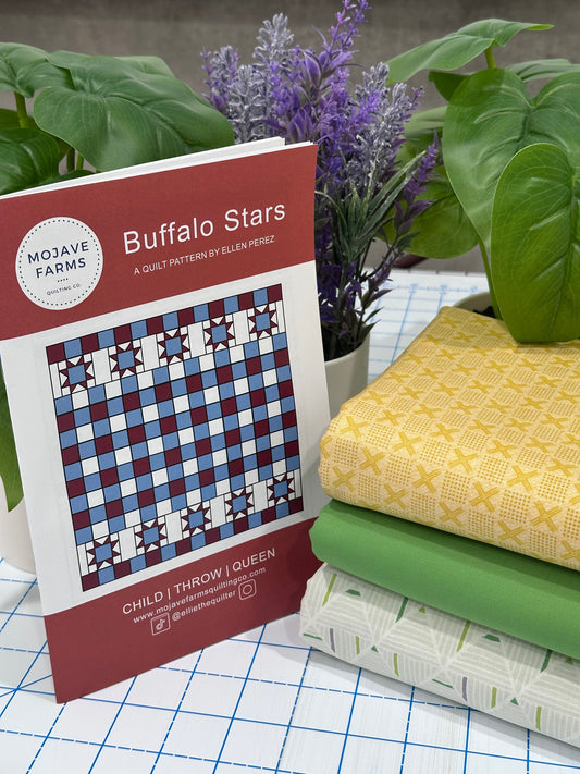 Buffalo Stars Quilt Kit - Mellow Yellow
