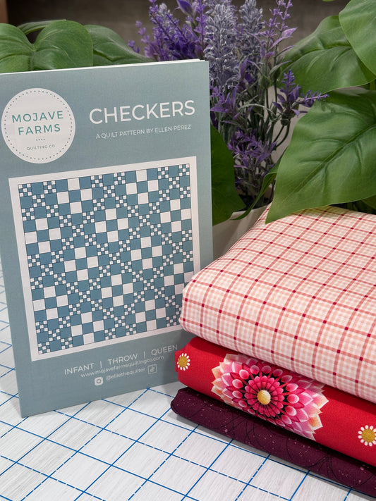Checkers Quilt Kit - Dahlias