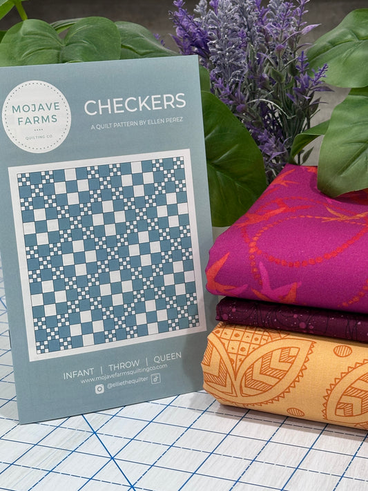 Checkers Quilt Kit - Birds Thistle
