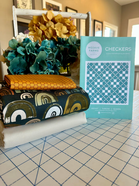 Checkers Quilt Kit - Rainbows