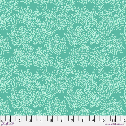Summer Blossoms Aqua - Free Spirit