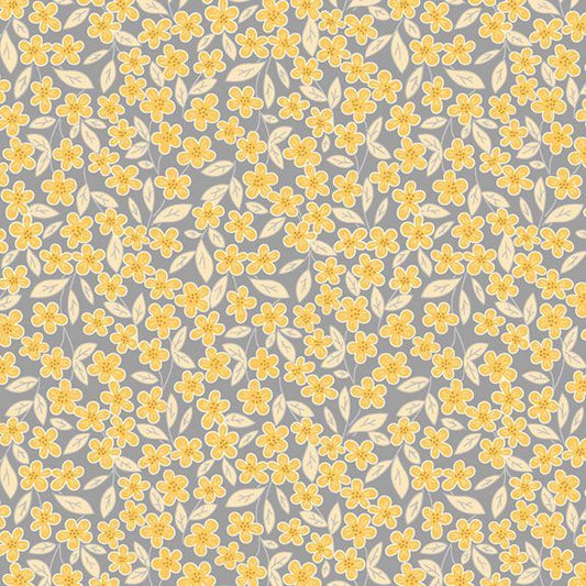 Flowers Gray - Marcus Fabrics