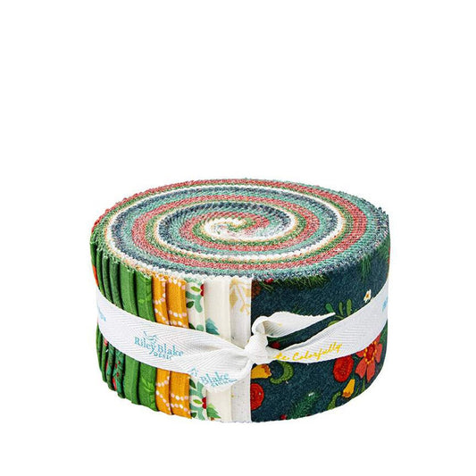 In From the Cold Rolie Polie Jelly Roll - Riley Blake Designs