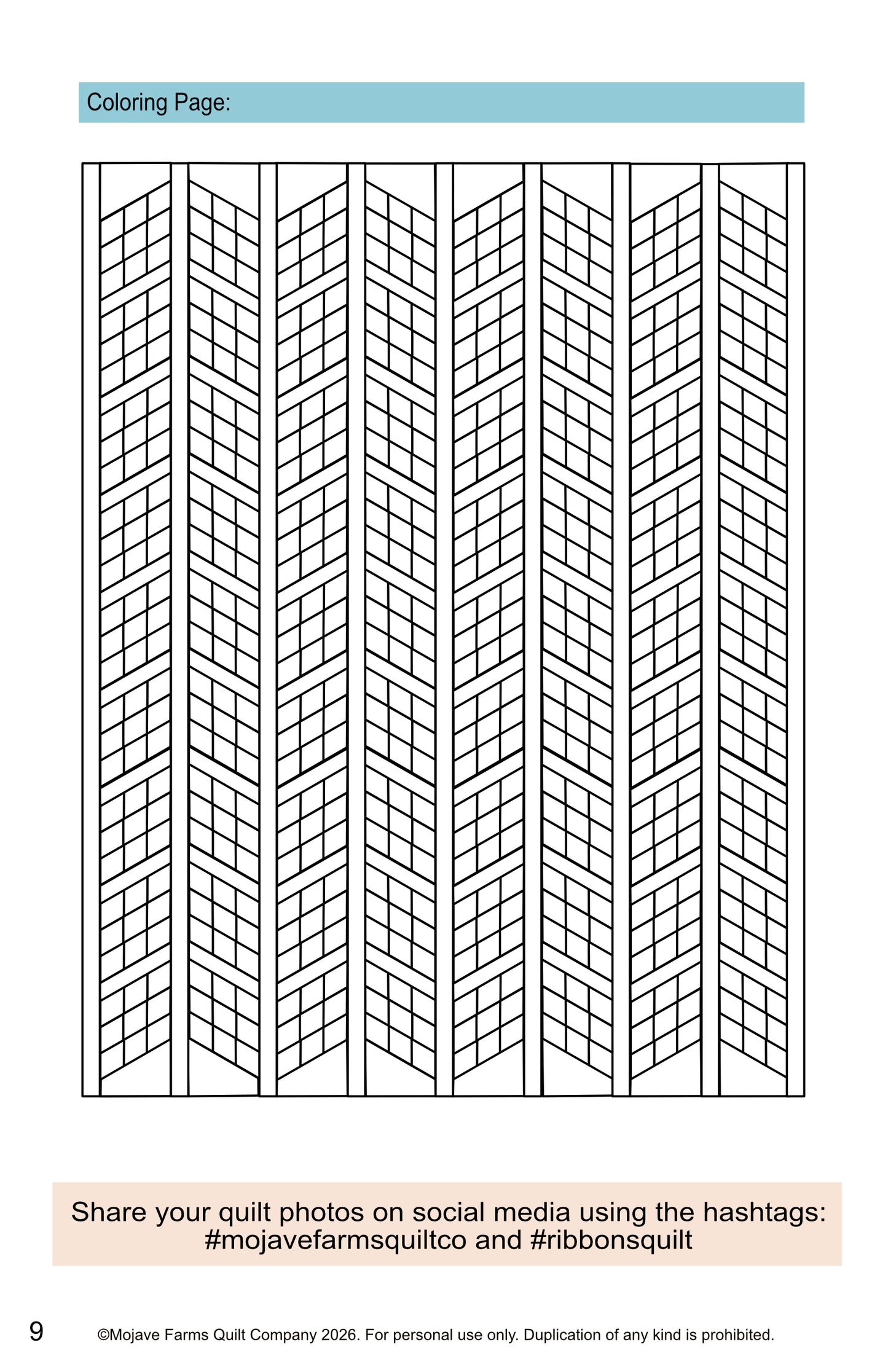 Ribbons Coloring Page