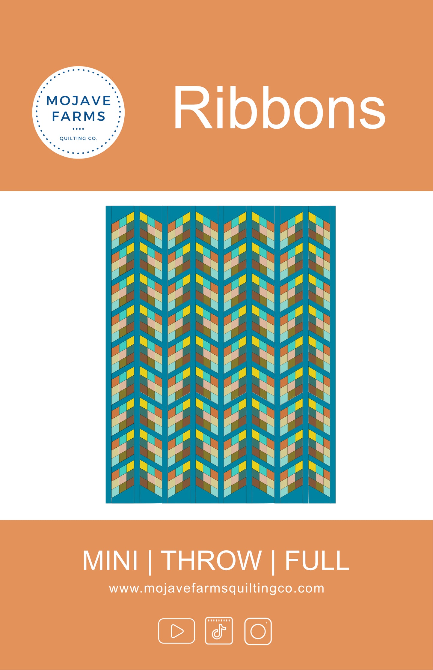 Ribbons Quilt Pattern - PDF Download