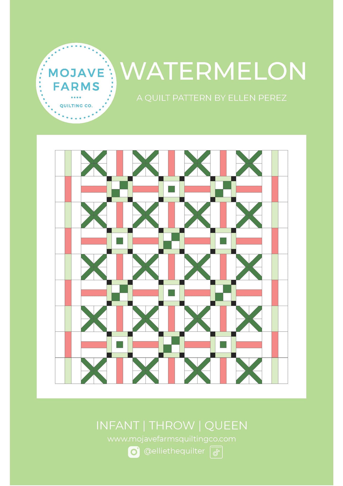 Watermelon Quilt Pattern - Paper