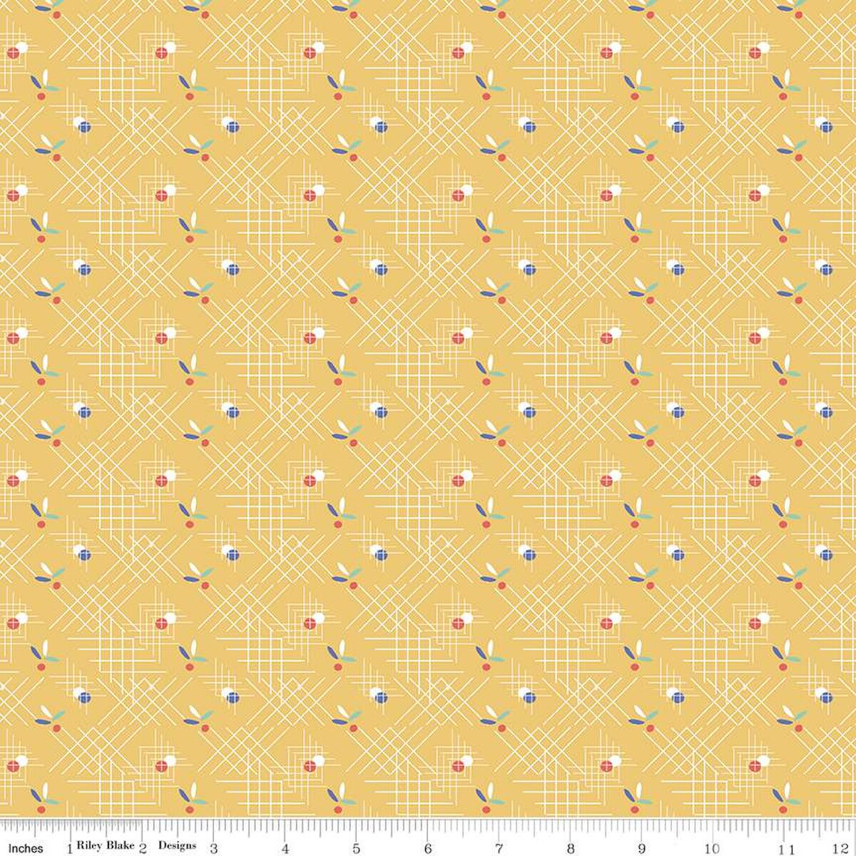 Criss Cross Yellow - Riley Blake Designs