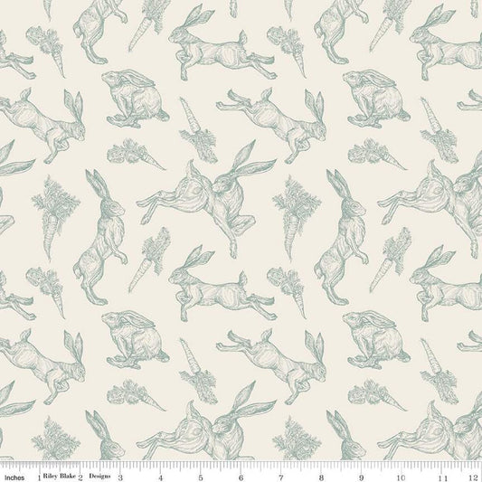 Sweet Spring Bunnies Ivory - Riley Blake Designs