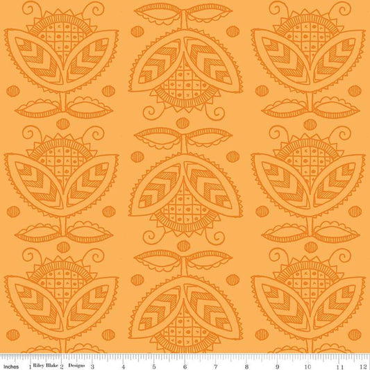 Thistle Orange - Riley Blake Designs