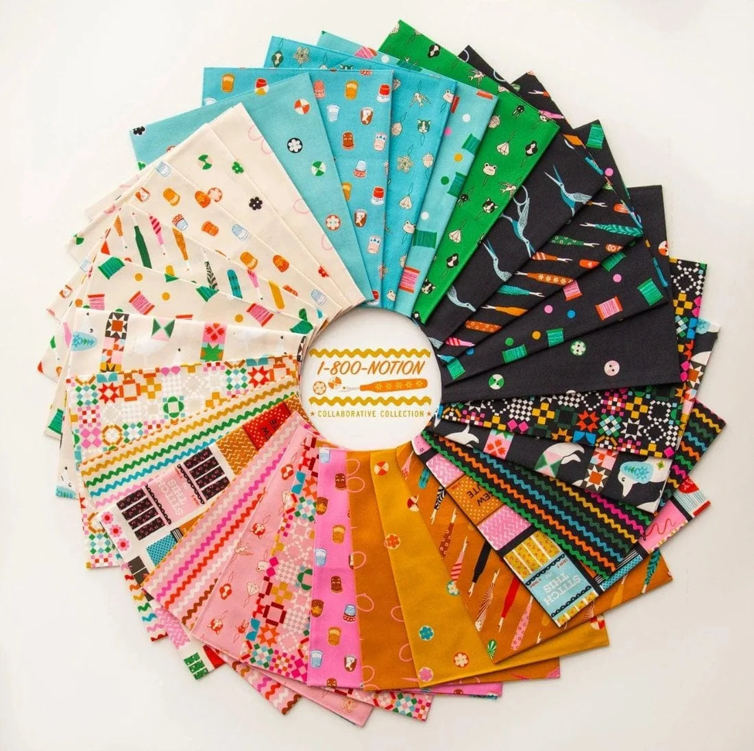 1-800 Notions Fat Quarter Bundle - Ruby Star Society