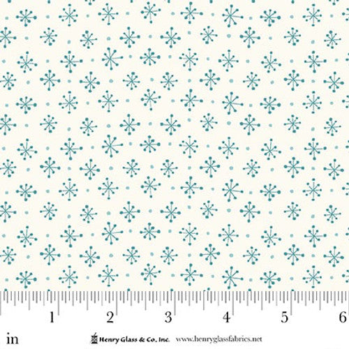 Mini Snowflake Blue - Henry Glass