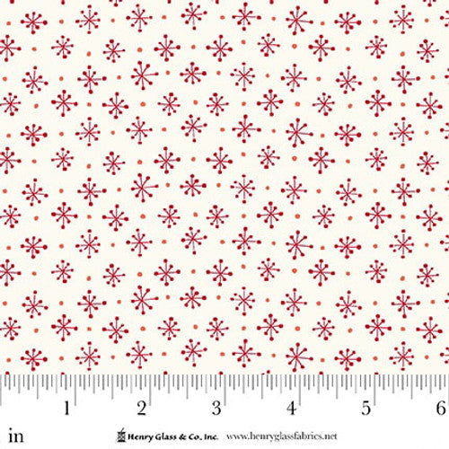 Mini Snowflake Red - Henry Glass