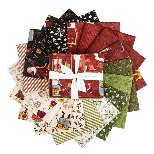 Naughty or Nice Fat Quarter Bundle - Riley Blake Designs