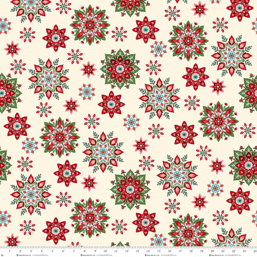 Snowflake Toss Cream - Henry Glass