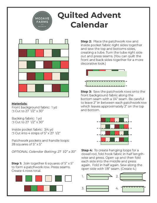 Advent Calendar - FREE PDF Download