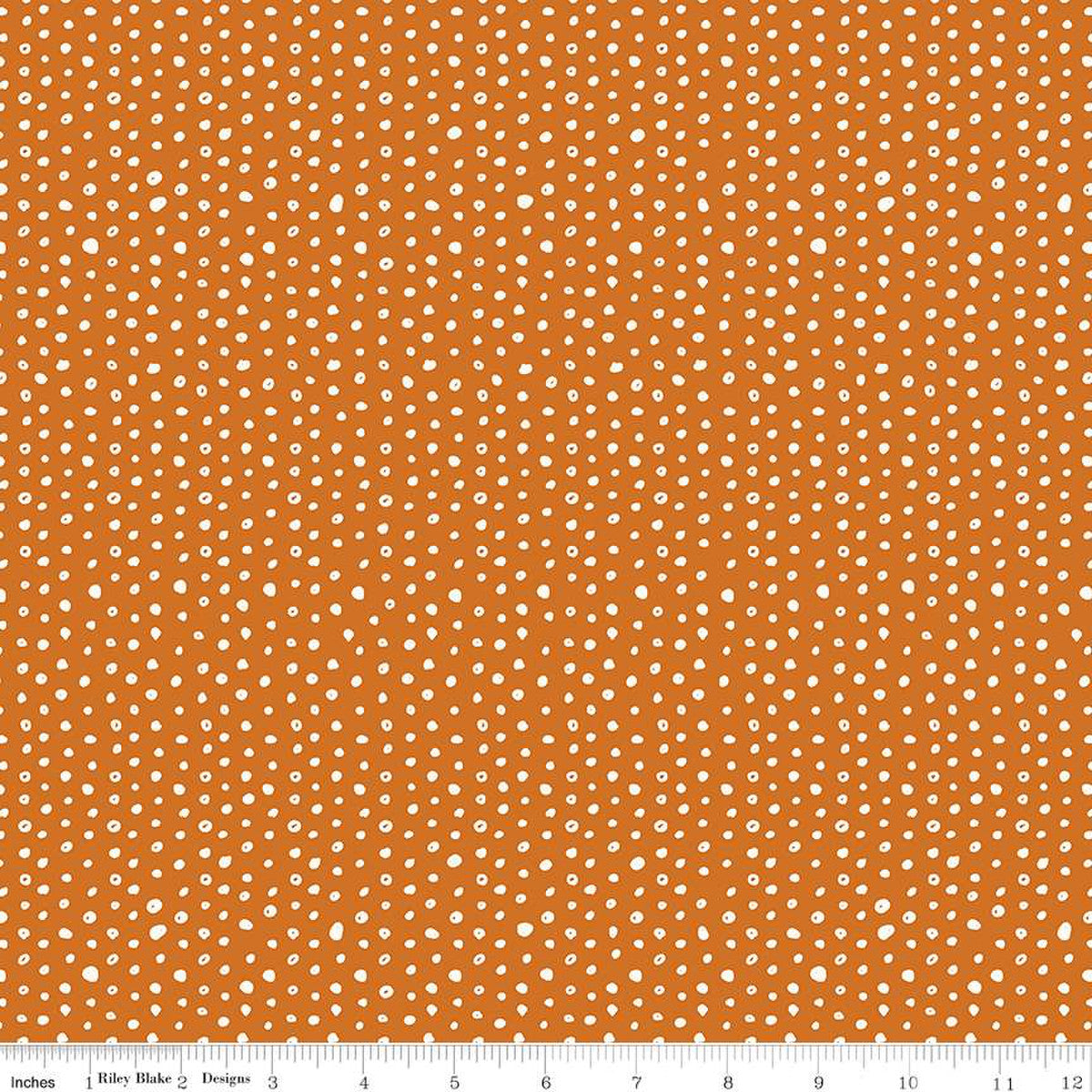 Bad to the Bone Dots Orange - Riley Blake Designs