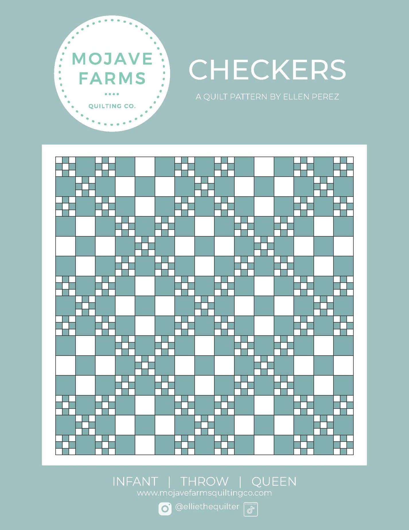Checkers Quilt Pattern PDF download MOJAVE FARMS QUILT CO.