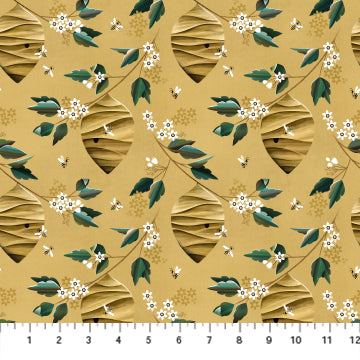 Honey Bloom Beehives - Figo Fabrics