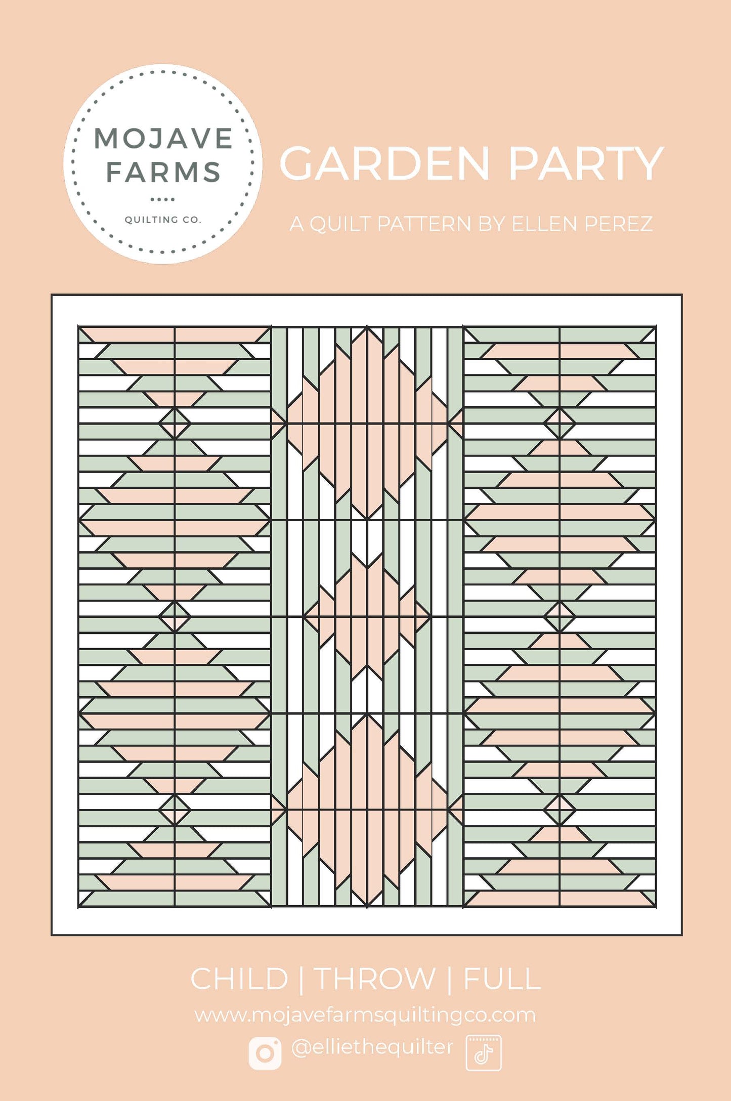 Garden Party Quilt Pattern - Paper