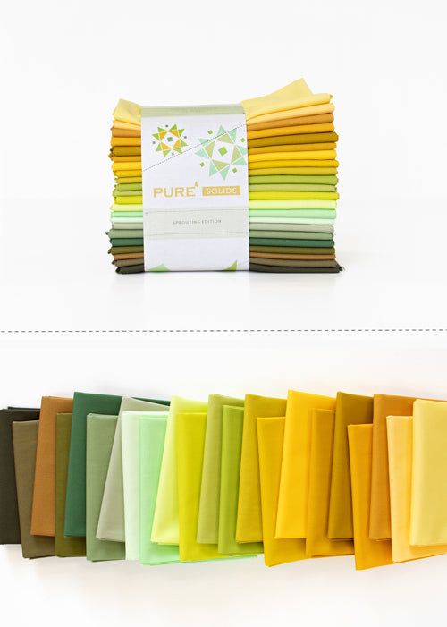 Pure Solids - Sprouting Edition Fat Quarter Bundle - Art Gallery Fabrics